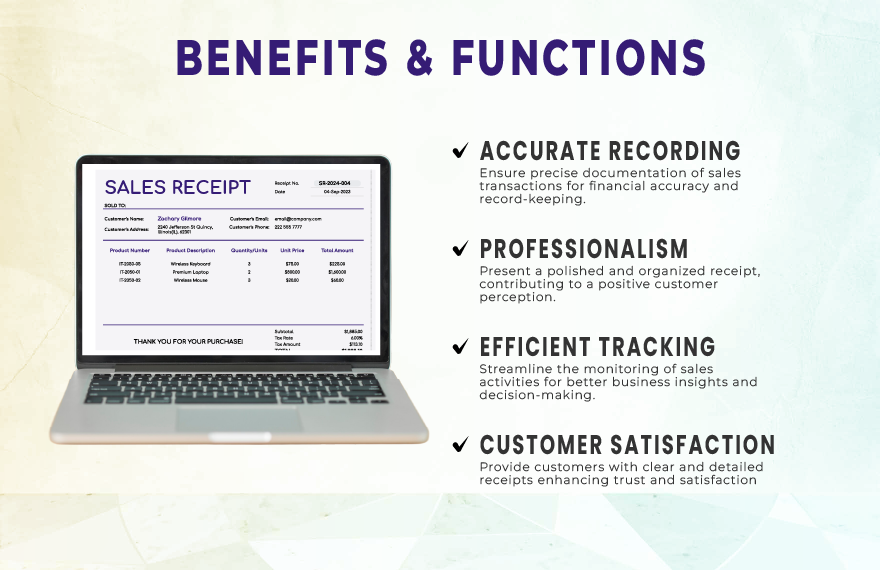 Sales Receipt Template