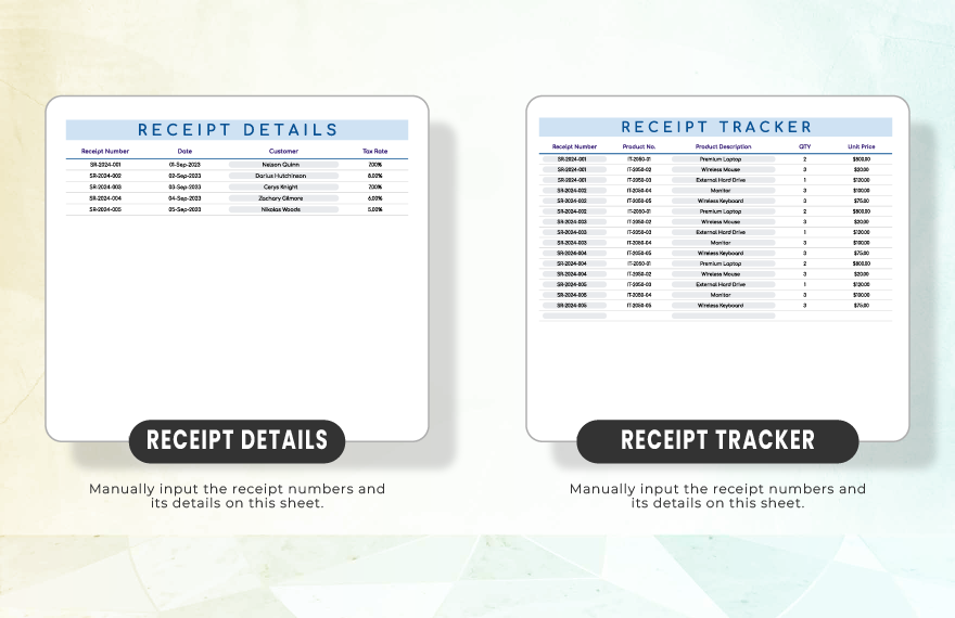 Sales Receipt Template