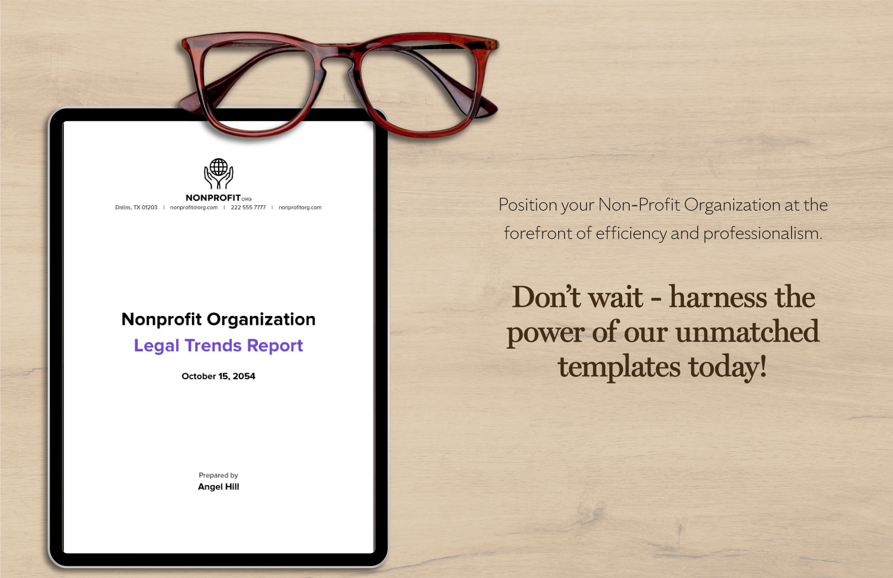 Nonprofit Organization Legal Trends Report Template