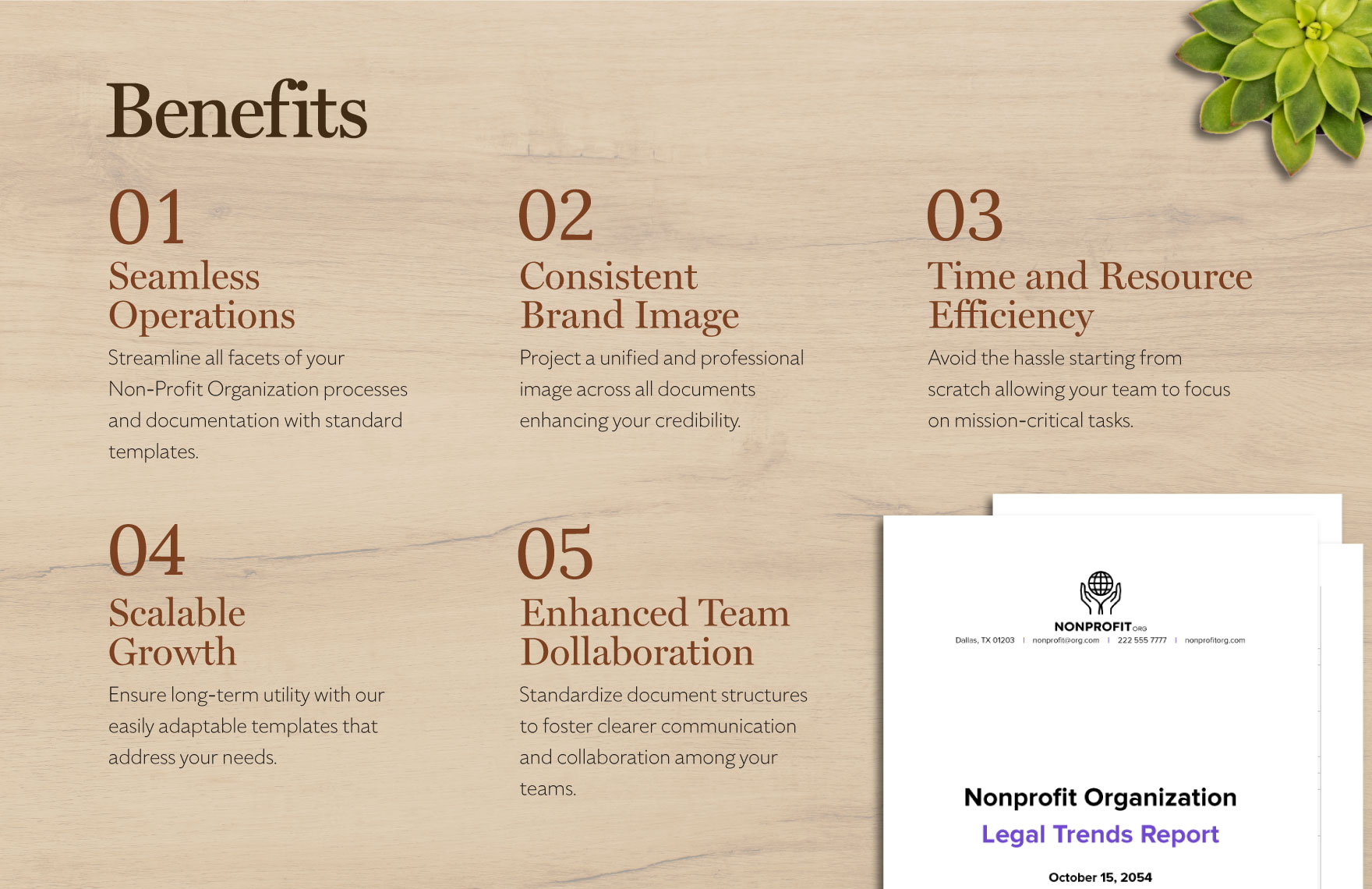 Nonprofit Organization Legal Trends Report Template