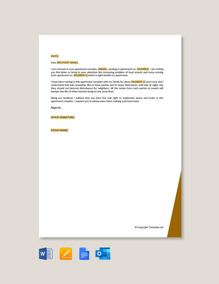 Tenant Complaint Letter To Your Property Manager Template Google Docs