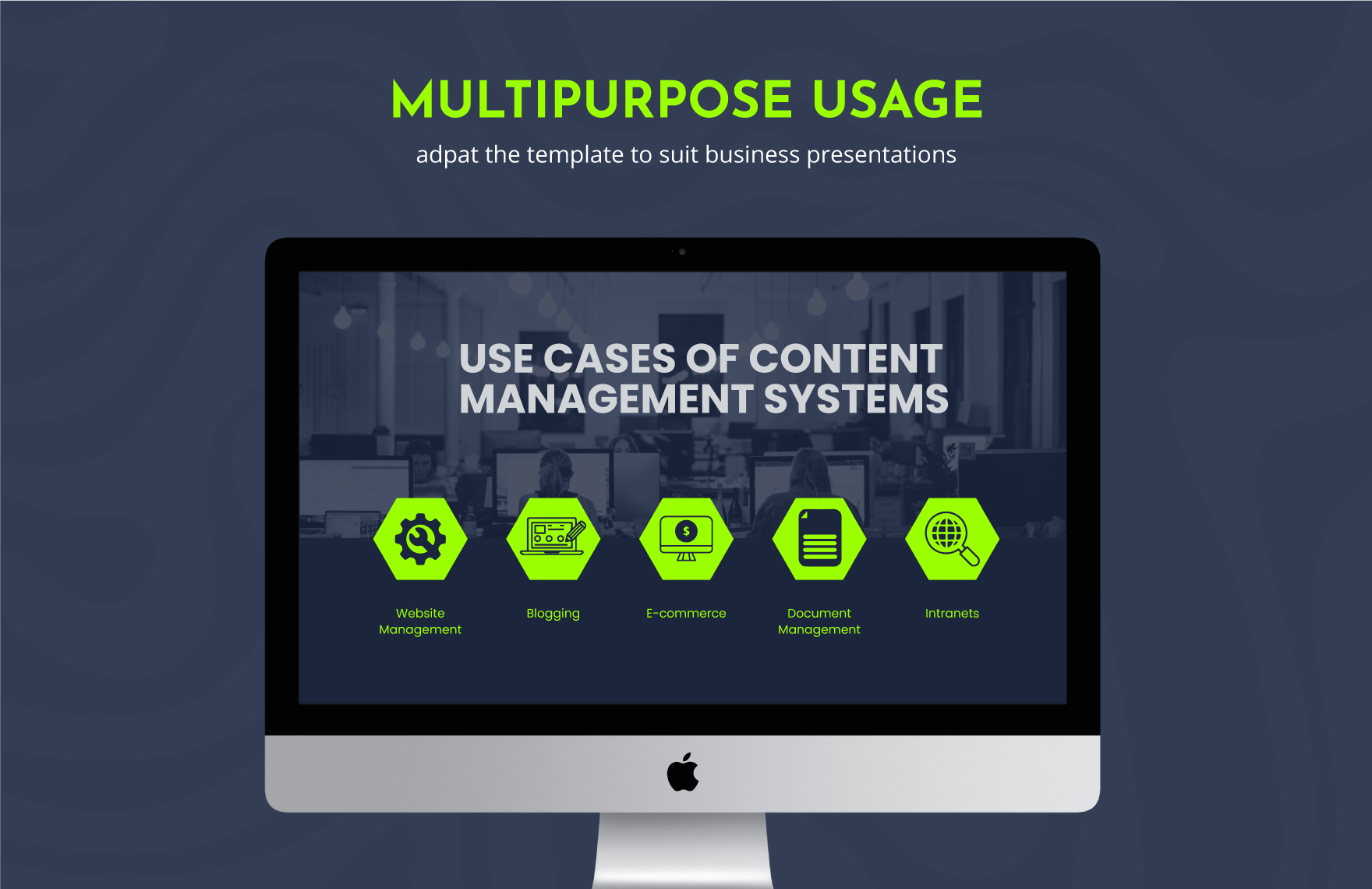 IT Content Management Systems (CMS) Consulting Business Presentation Template