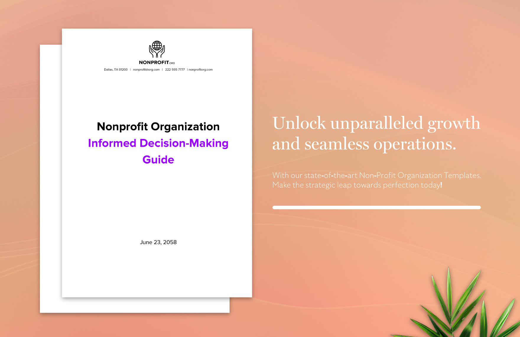 Nonprofit Organization Informed Decision-Making Guide Template