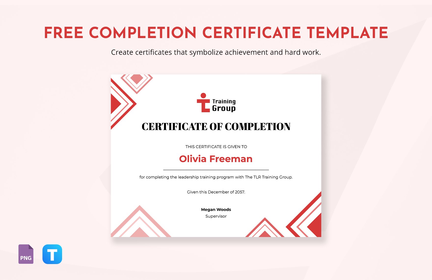 Free rFree Completion Certificate Template