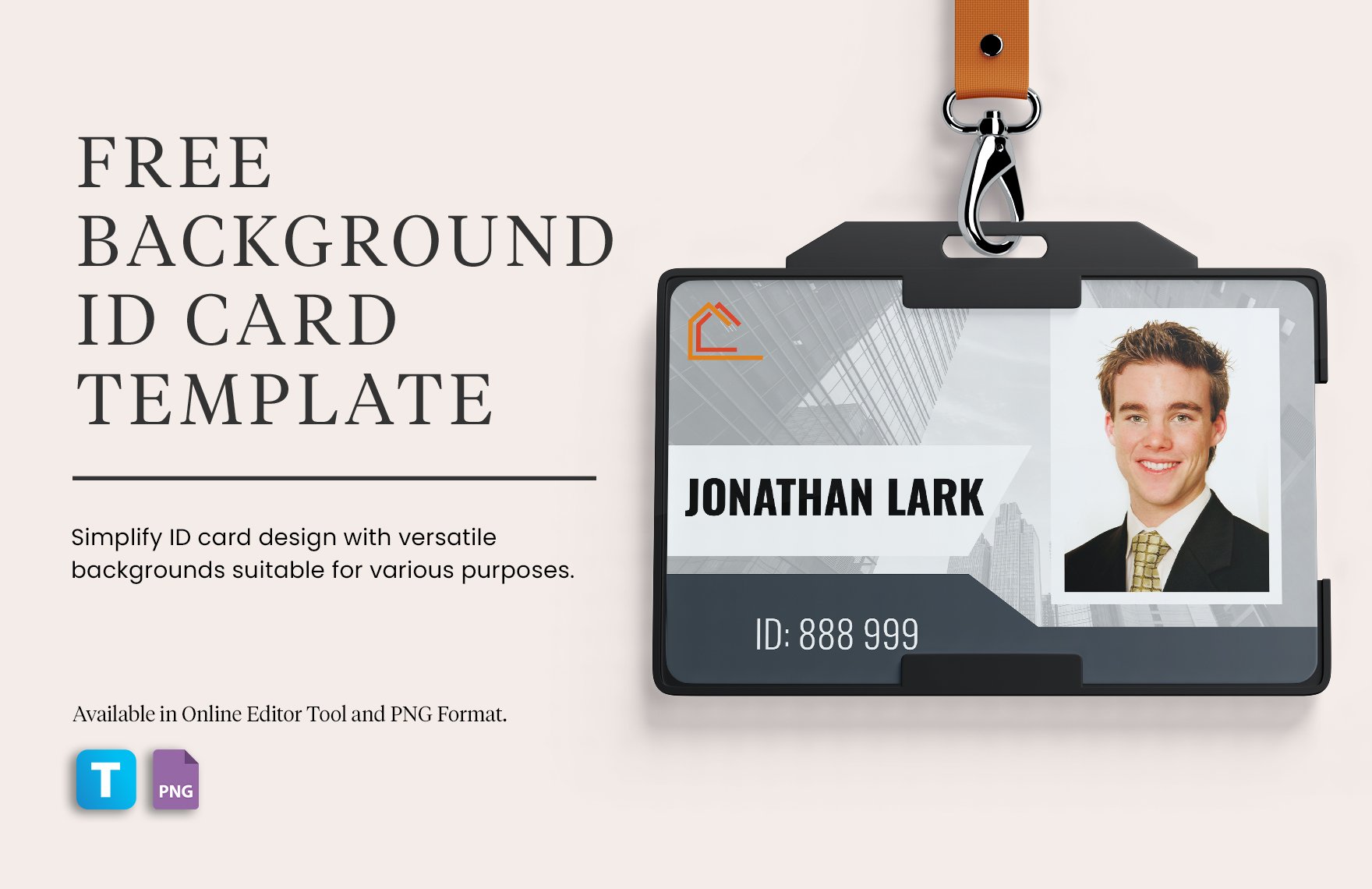 Free Background ID Card Template in PNG