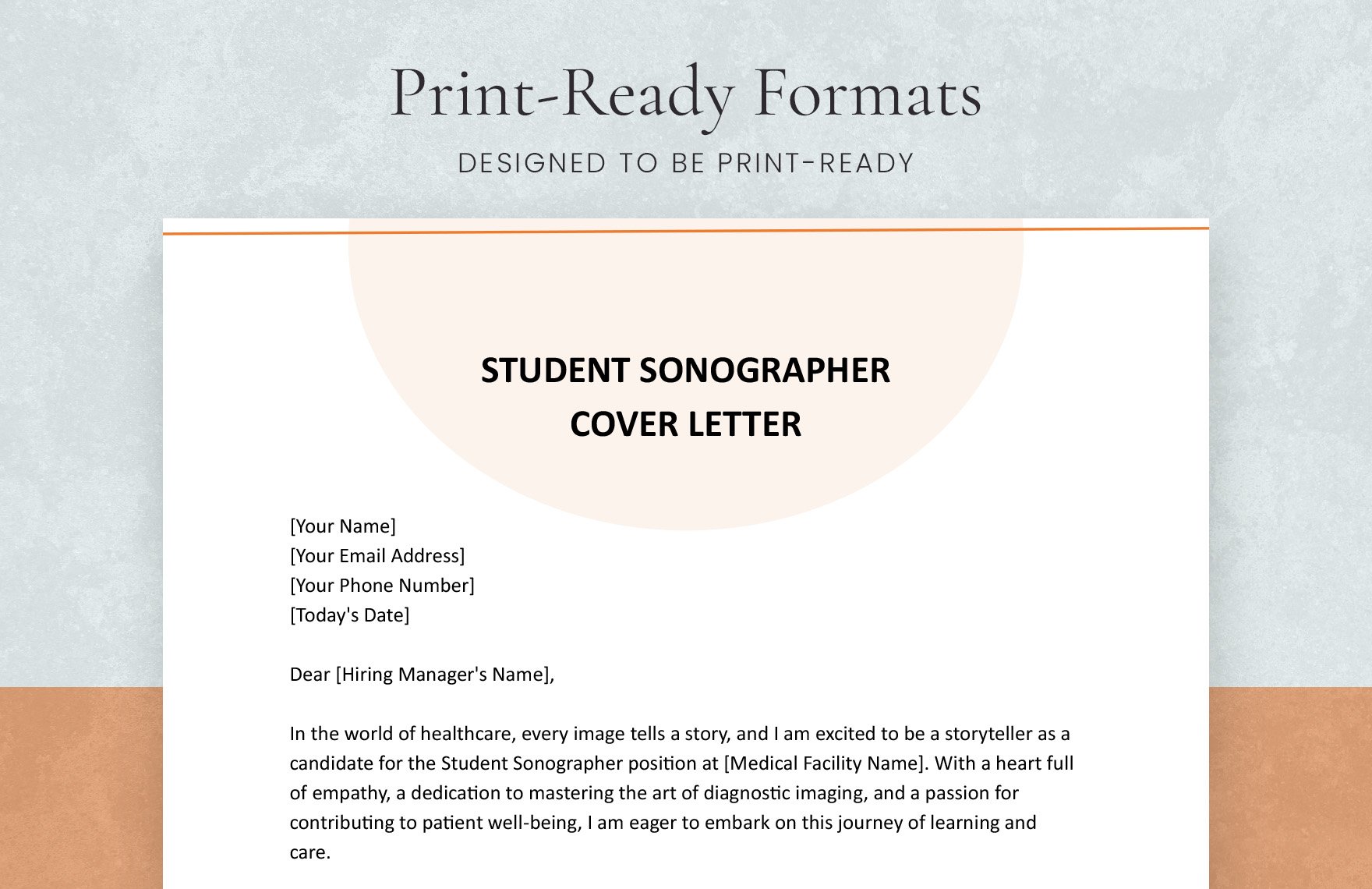 Student Sonographer Cover Letter