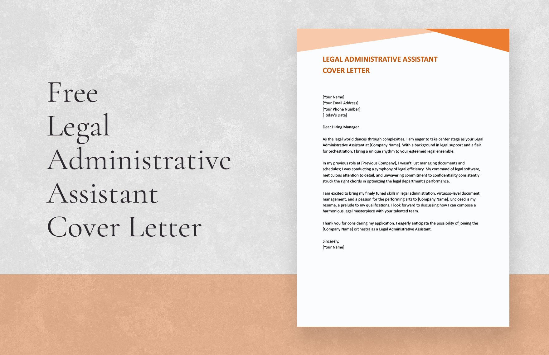 Legal Administrative Assistant Cover Letter