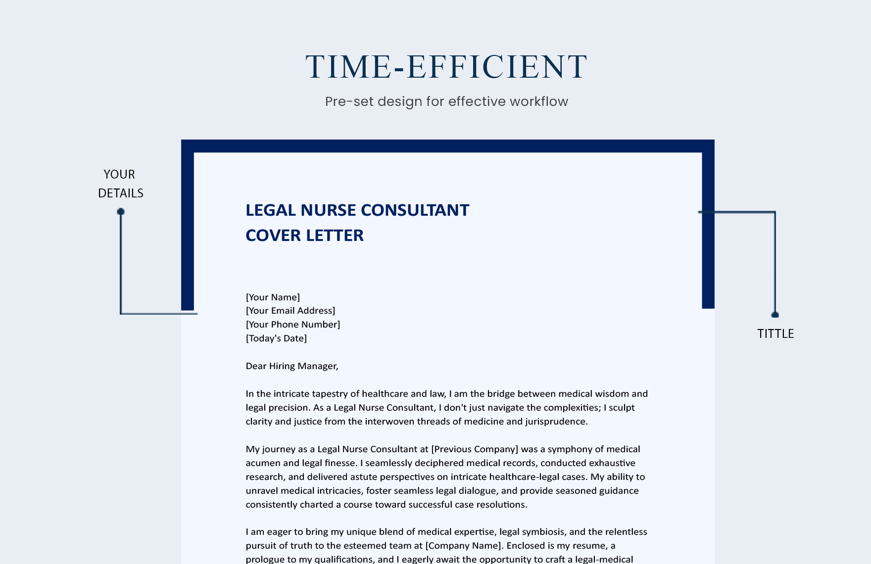 Legal Nurse Consultant Cover Letter