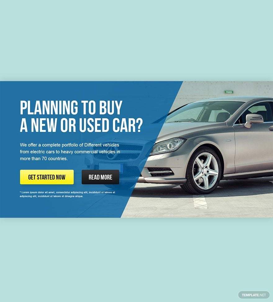 Automobile Website Header Template