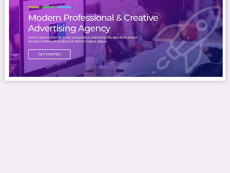 Creative Agency Website Header Template