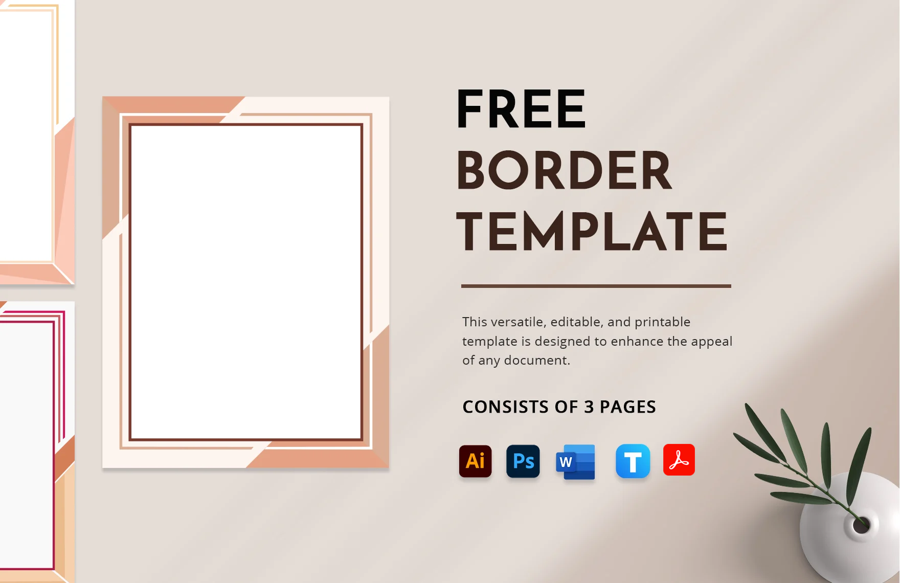 Free Border Template in Word, PDF, Illustrator, PSD