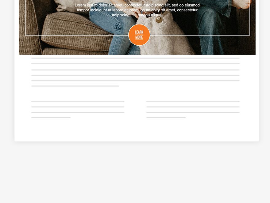Pets Website Header Template