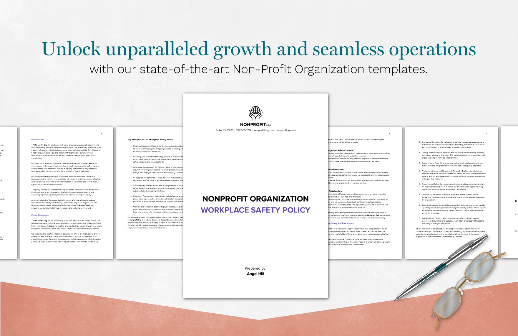 Nonprofit Organization Workplace Safety Policy Template