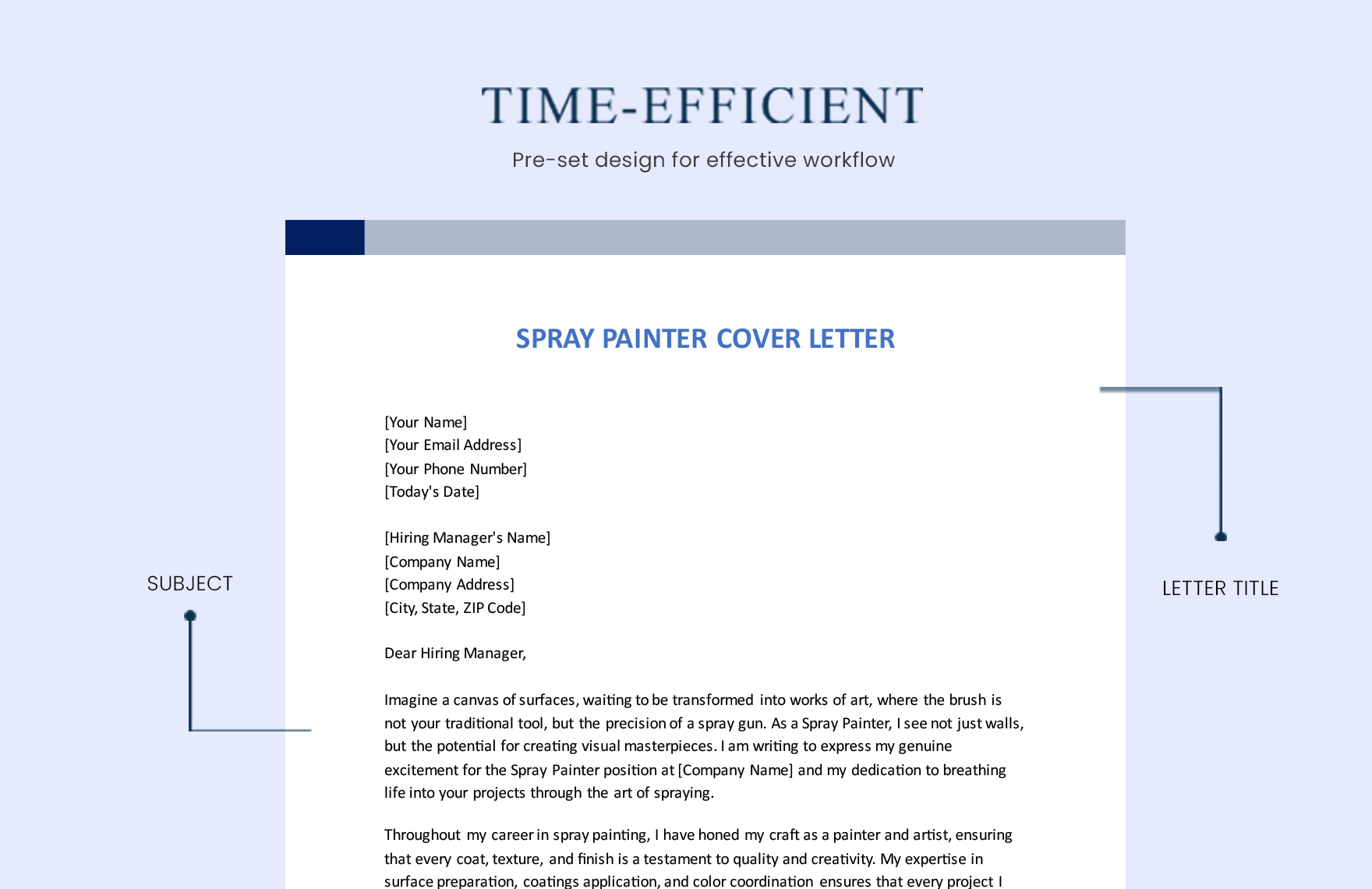 Spray Painter Cover Letter