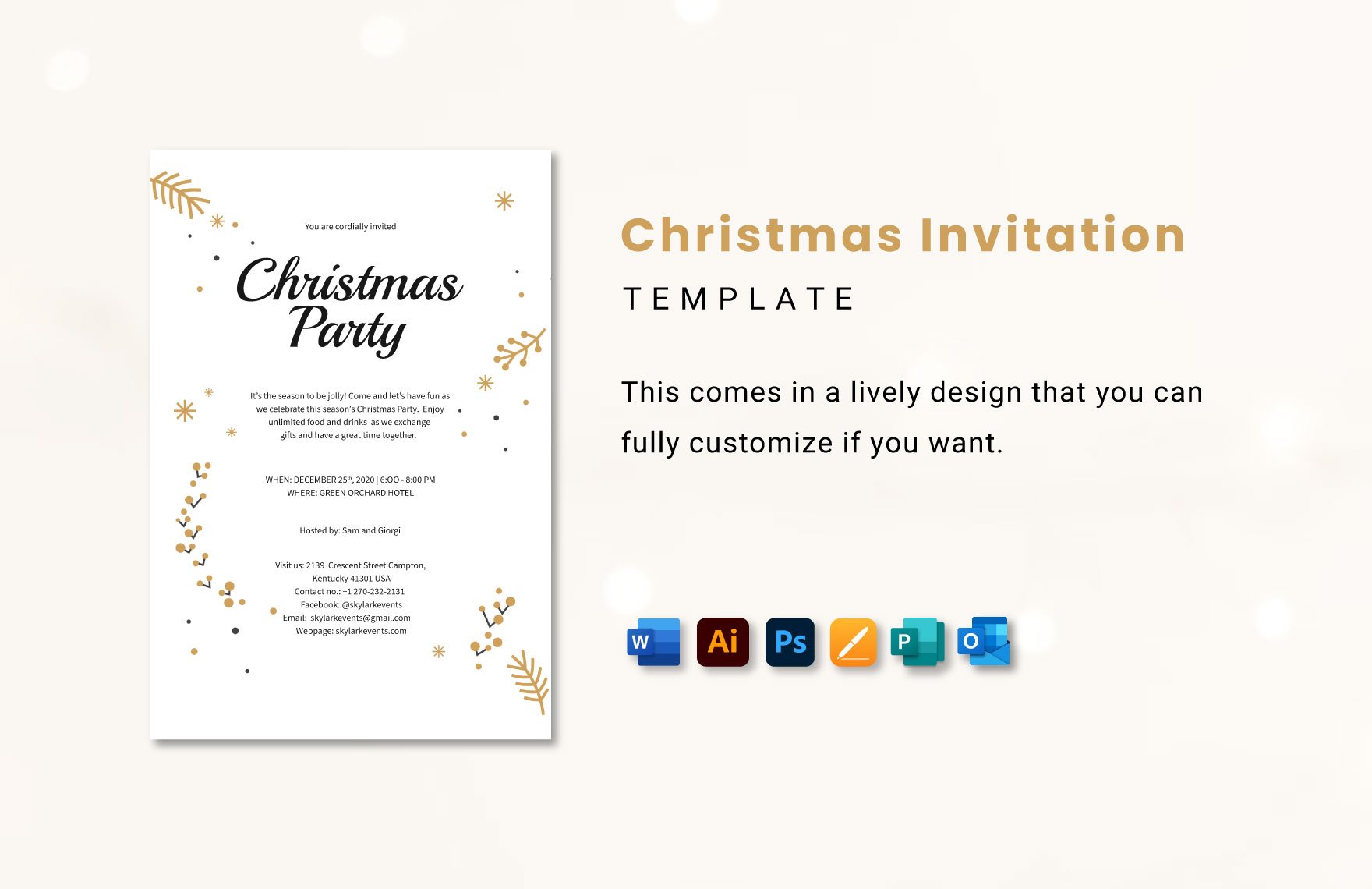 Christmas Invitation Template
