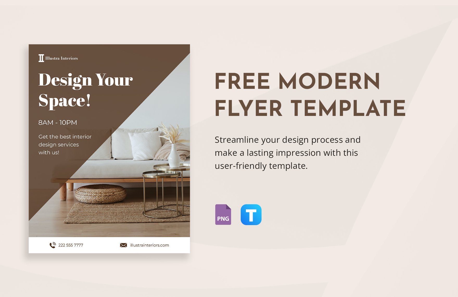 Modern Flyer Template in PNG