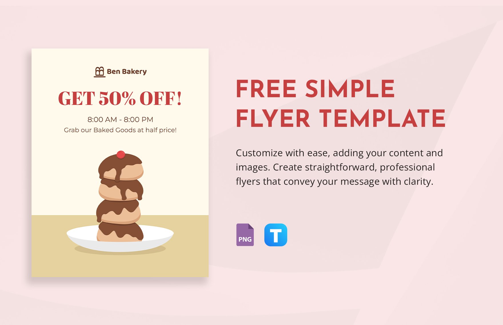 Free Simple Flyer Template in Word, PNG