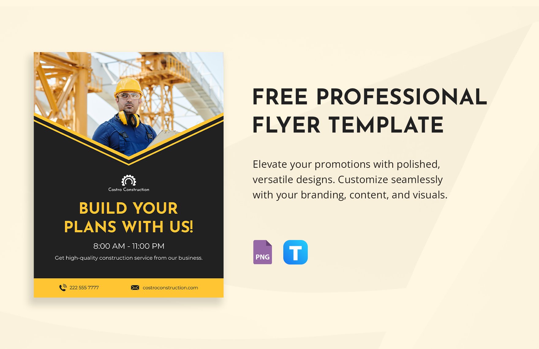 Professional Flyer Template in PNG