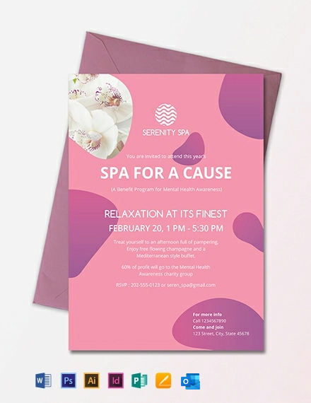 FREE Spa Invitation Template - Download in Word, Google Docs ...