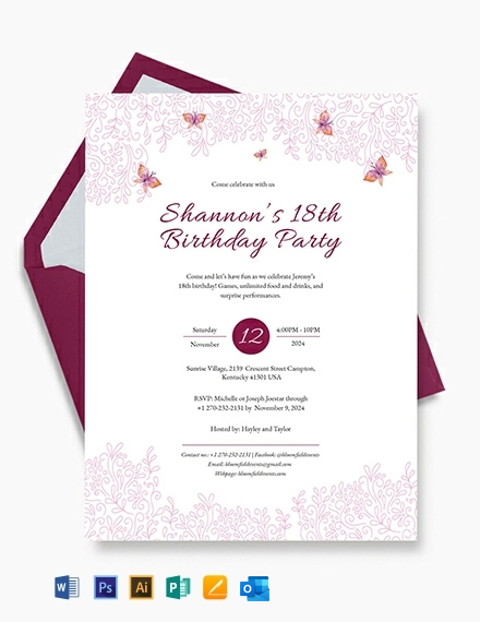 46+ FREE Birthday Invitation Templates - Adobe Photoshop (PSD