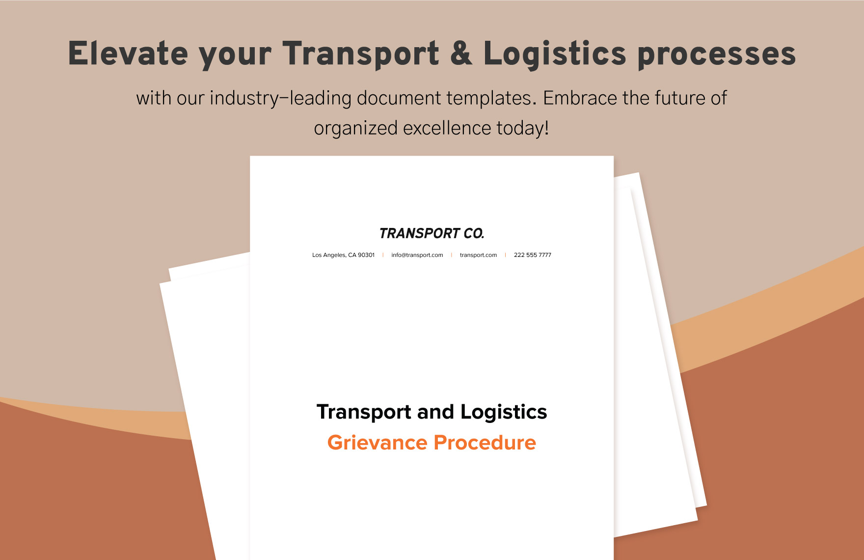 Transport and Logistics Grievance Procedure Template