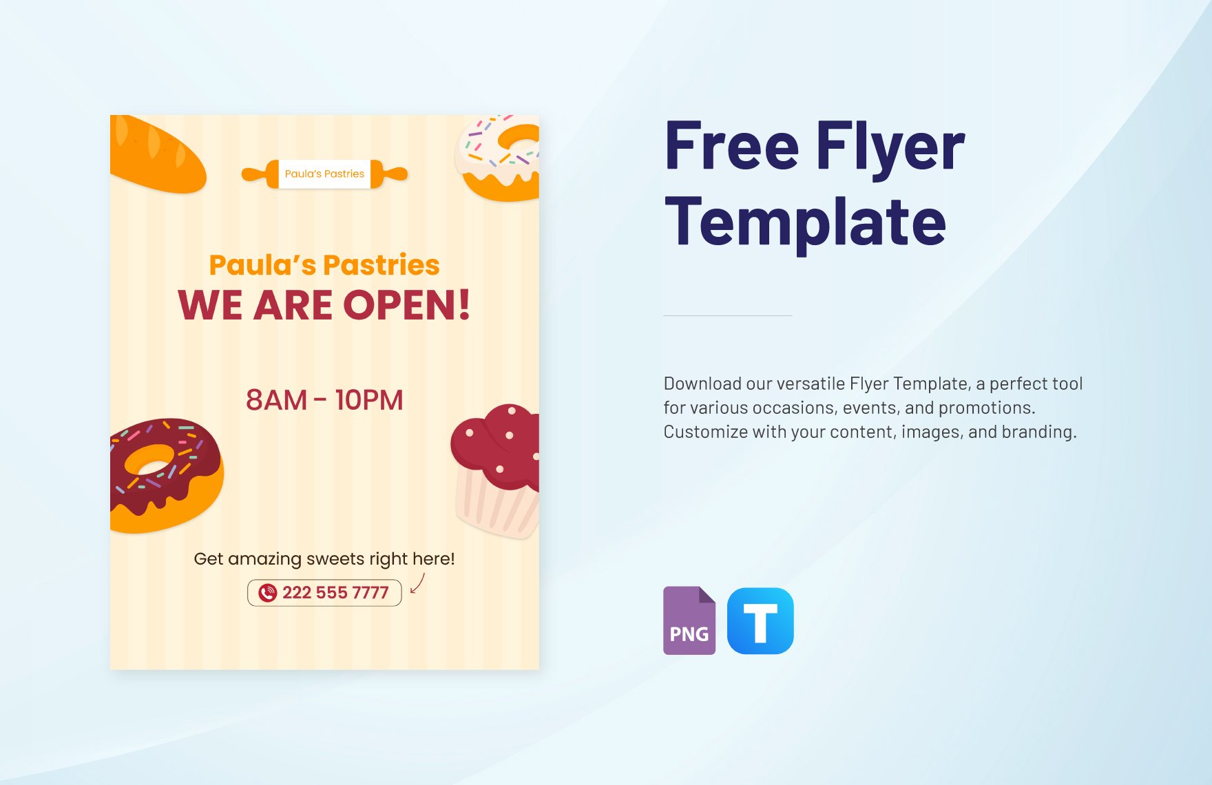 Product Flyer Template  Free PowerPoint Template