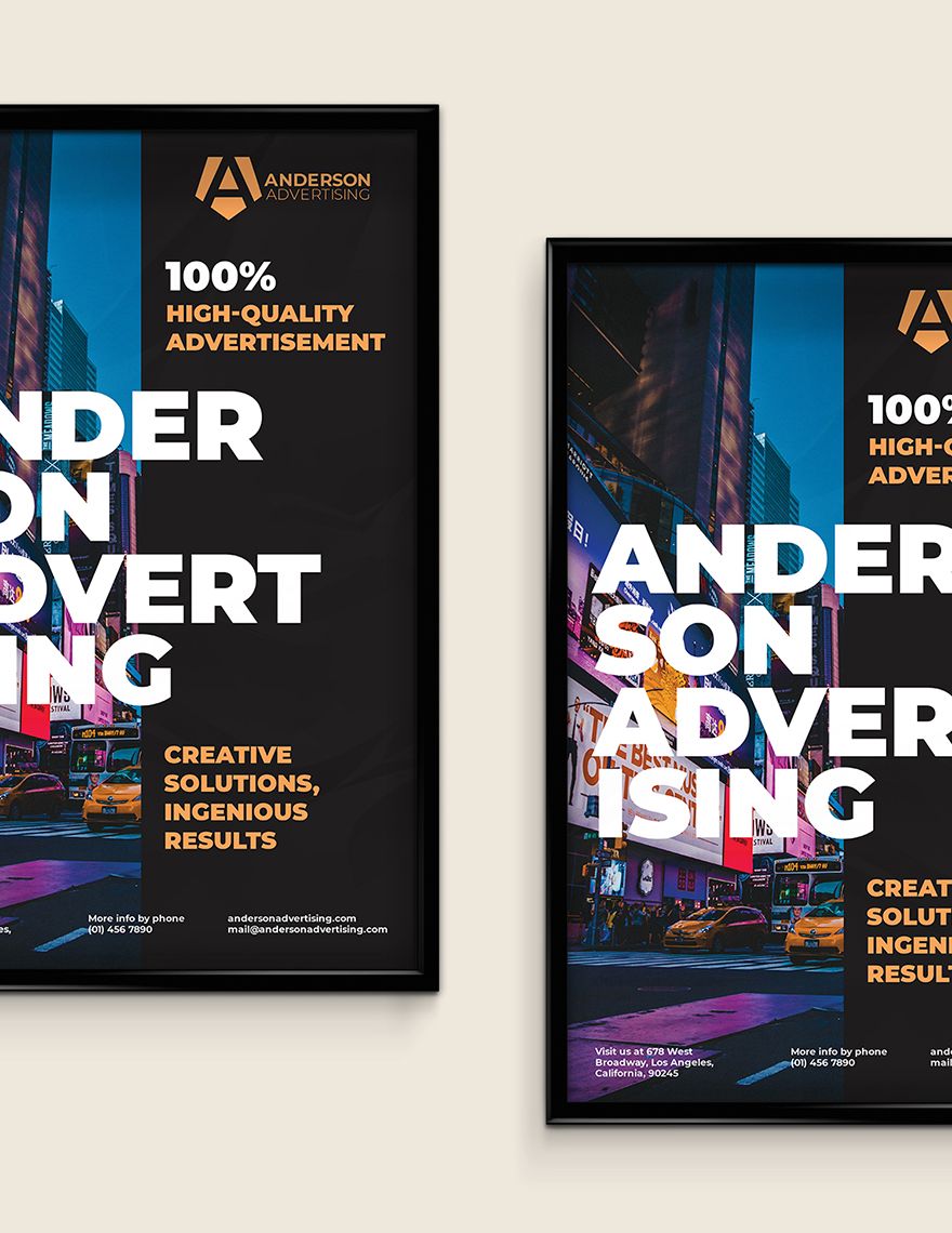 Advertising agency Poster Editable
