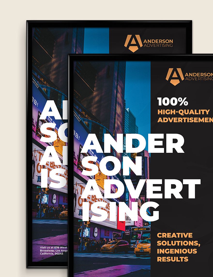 Advertising Agency Poster Template