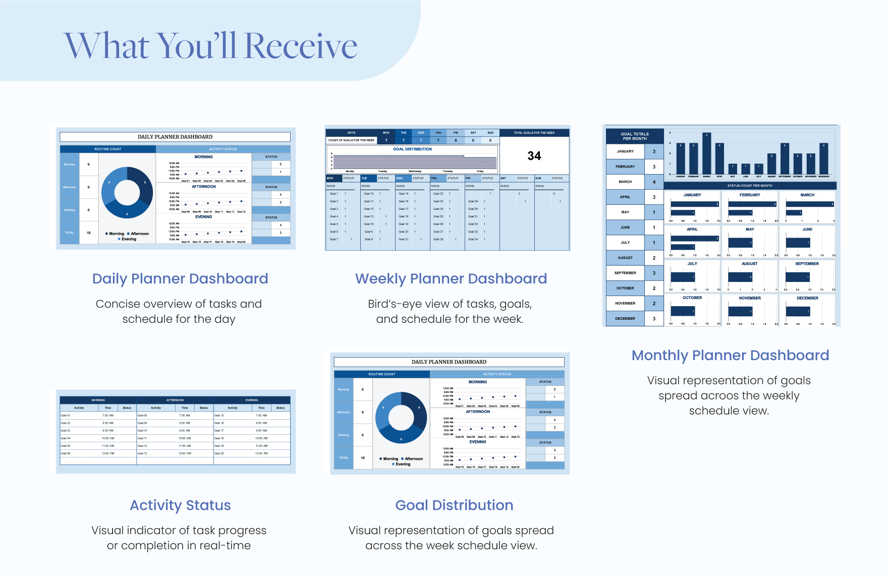 Free Daily, Weekly, Monthly Planner Template - Download in Excel ...