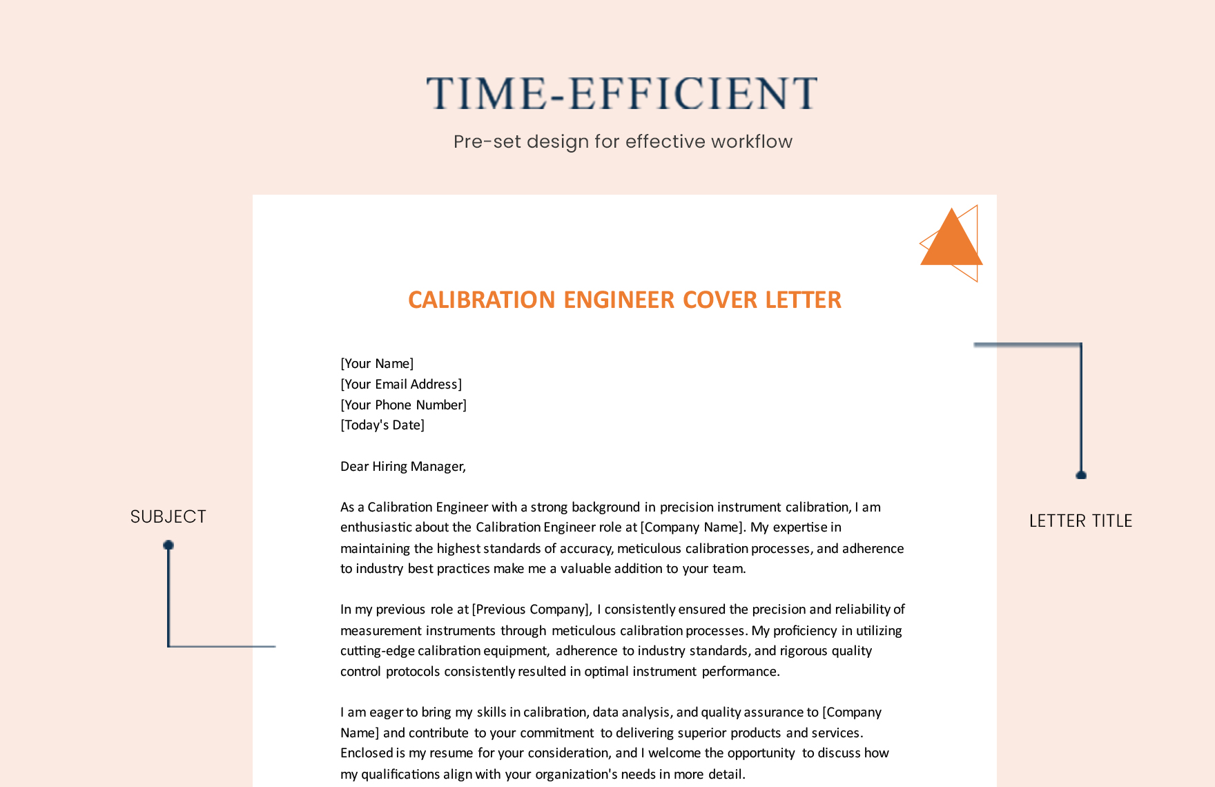 Calibration Engineer Cover Letter