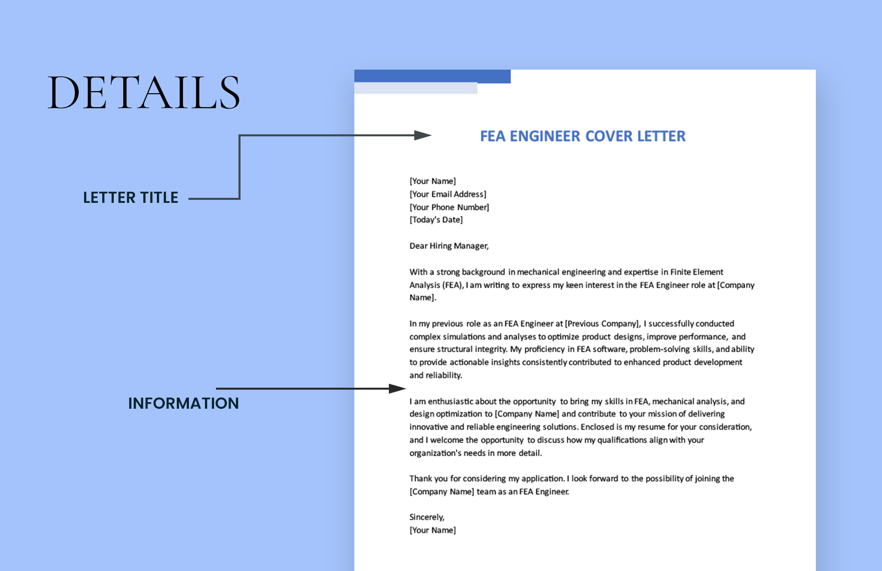 Fea Engineer Cover Letter