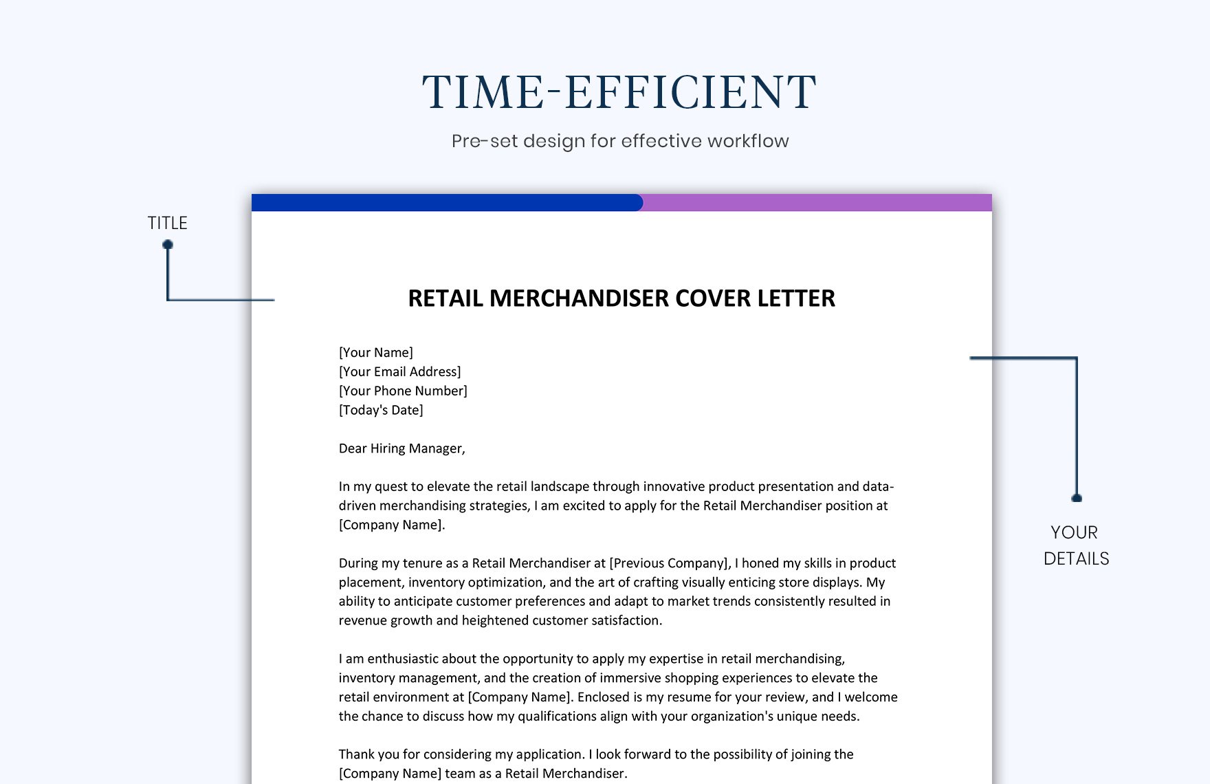 Retail Merchandiser Cover Letter
