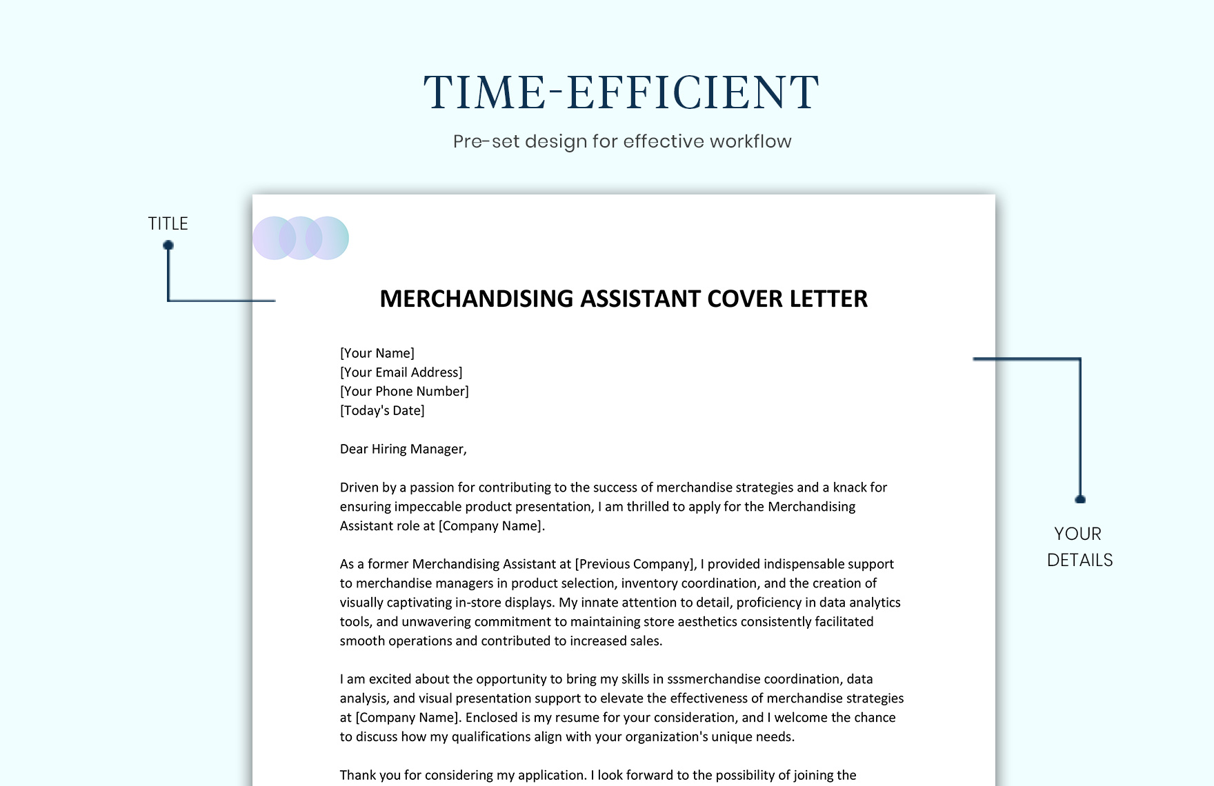 Merchandising Assistant Cover Letter