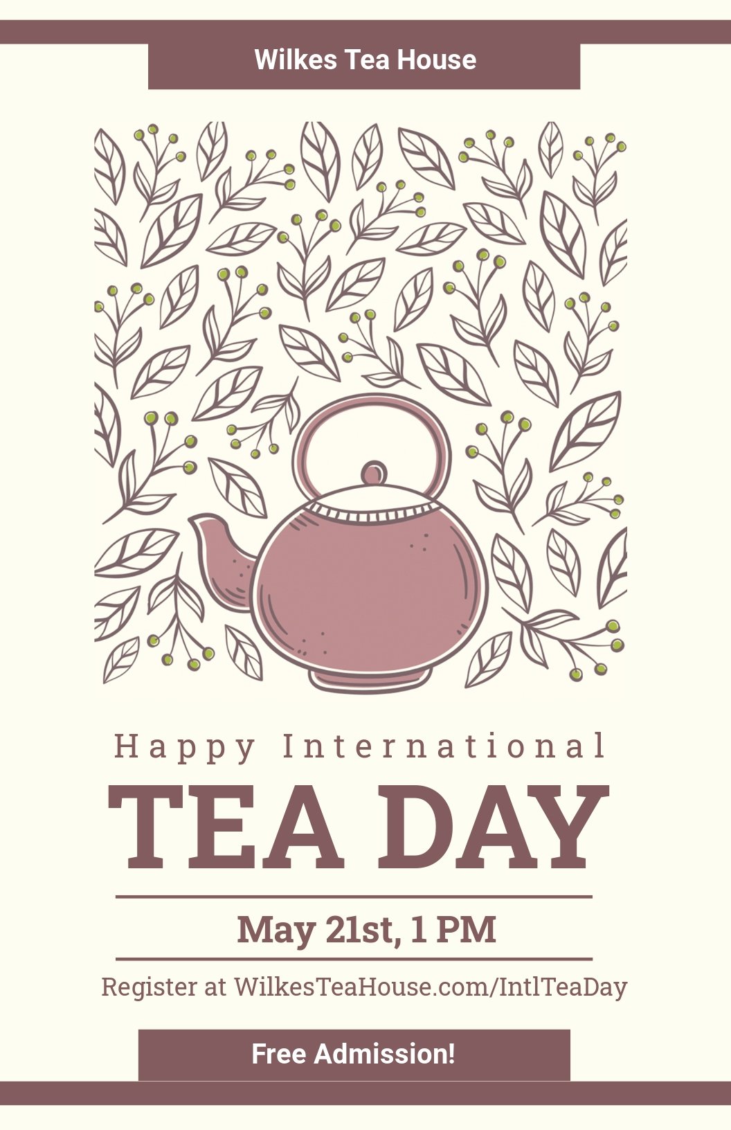 Free International Tea Day Poster.jpe