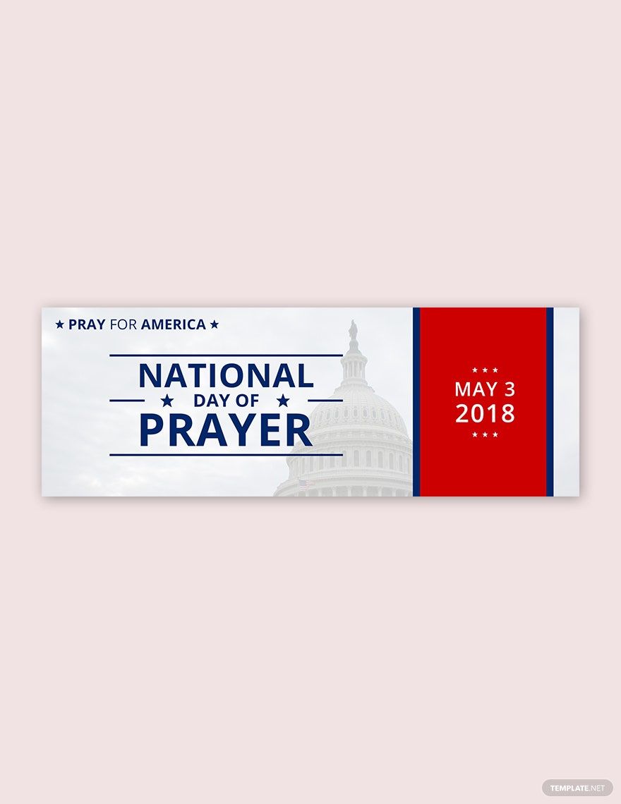 Free National Day of Prayer Tumblr Banner Template