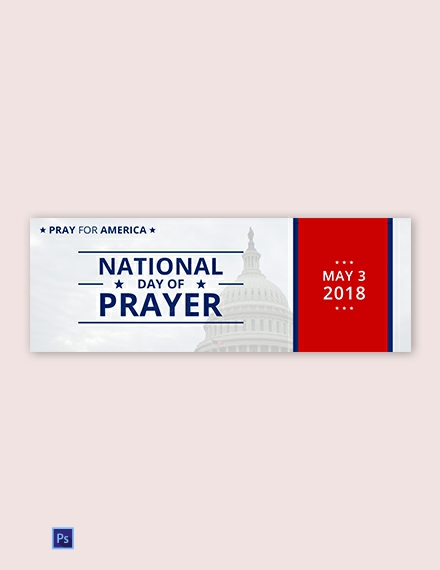 Free National Day of Prayer Tumblr Banner Template