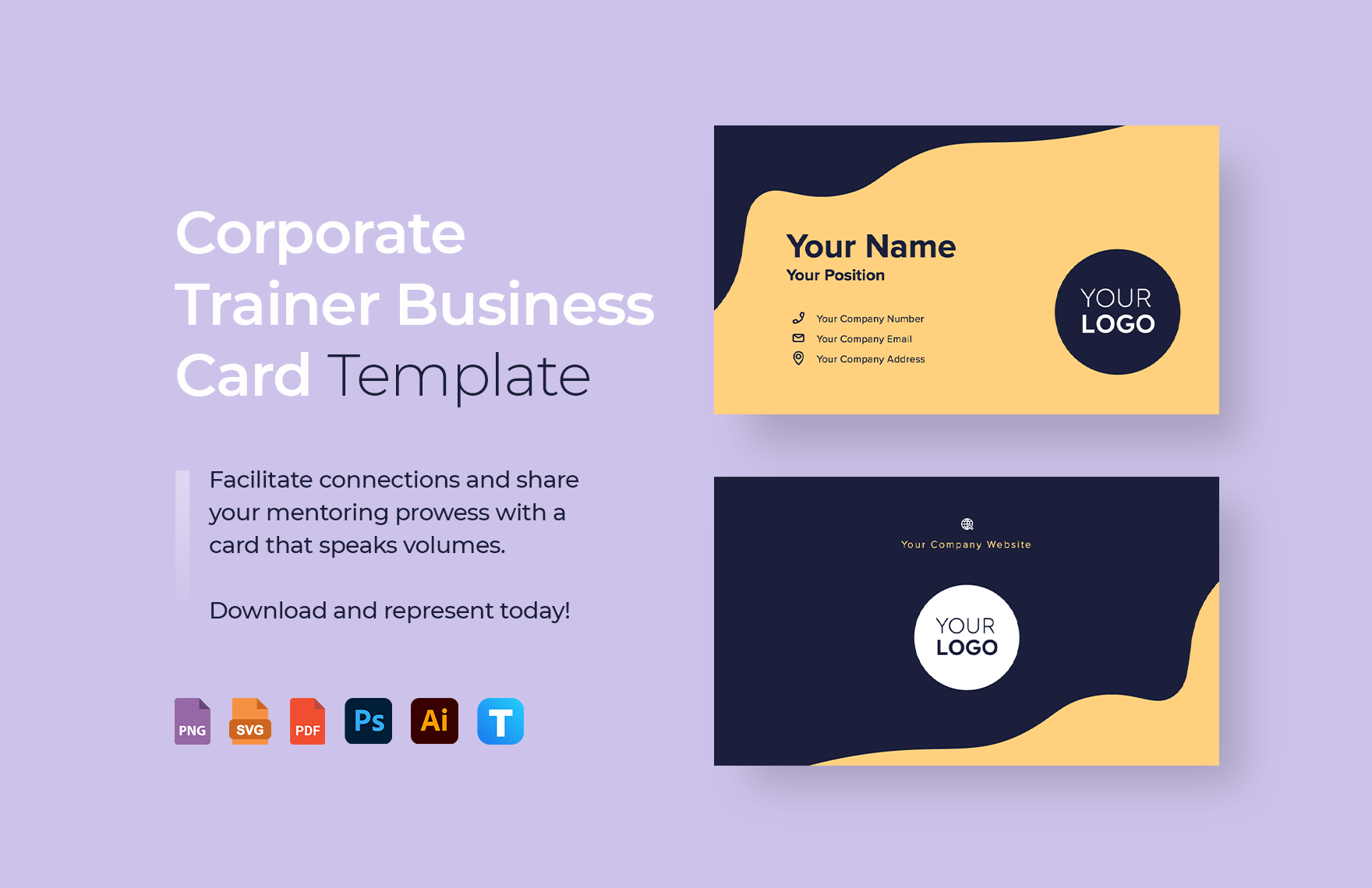 Corporate Trainer Business Card Template
