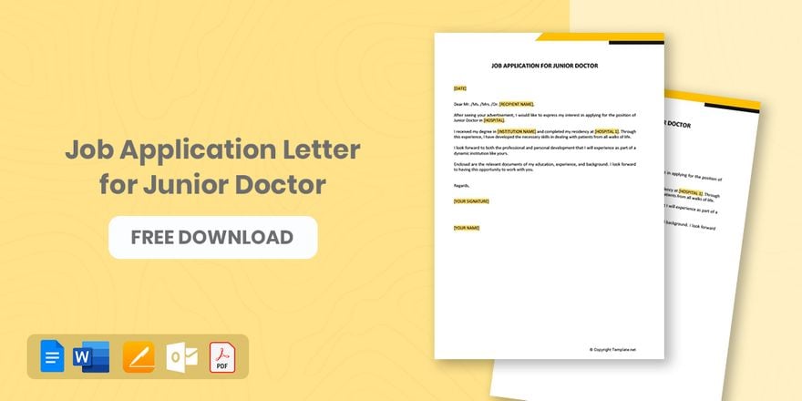 Job Application Letter for Junior Doctor