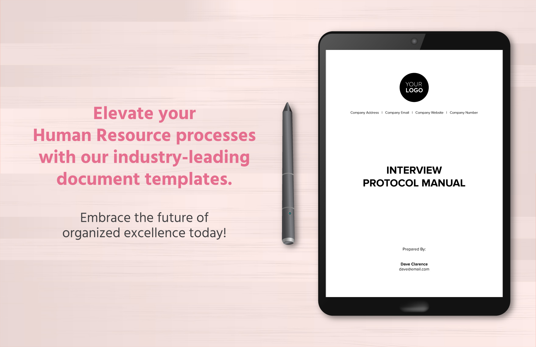 Interview Protocol Manual HR Template