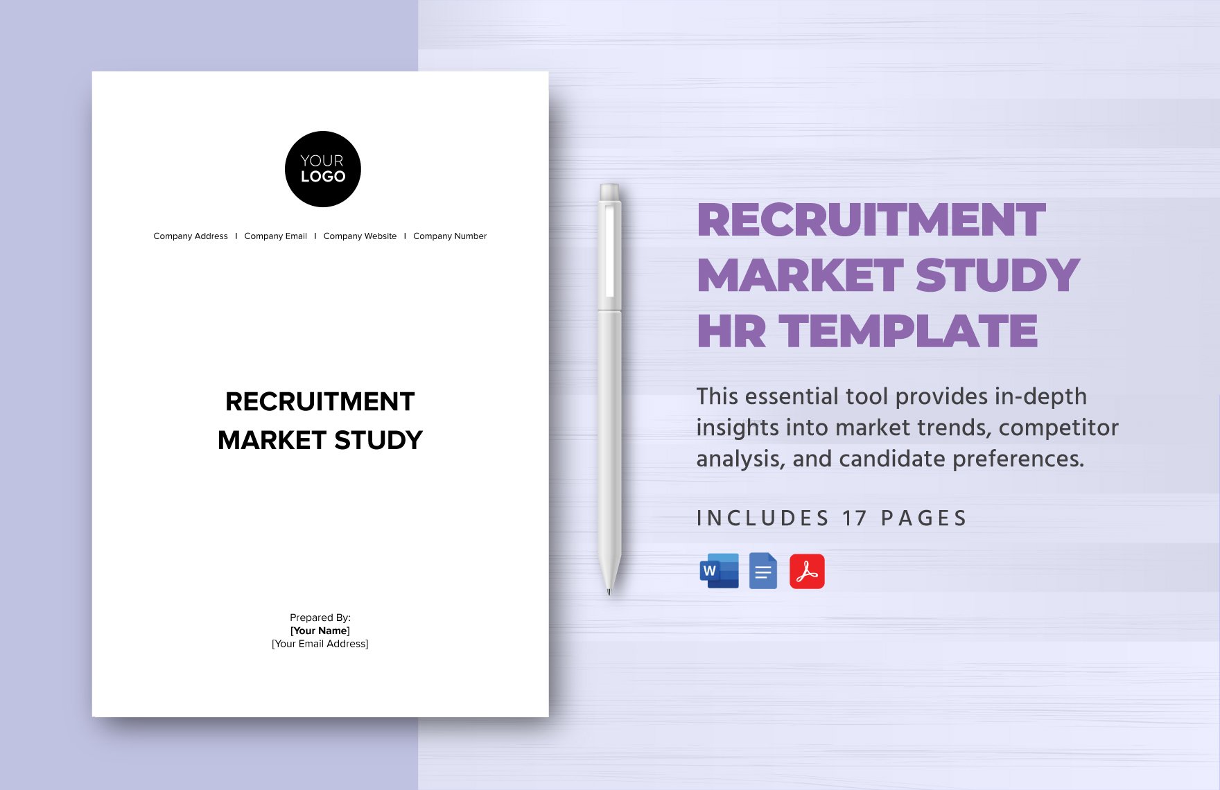 Recruitment Market Study HR Template