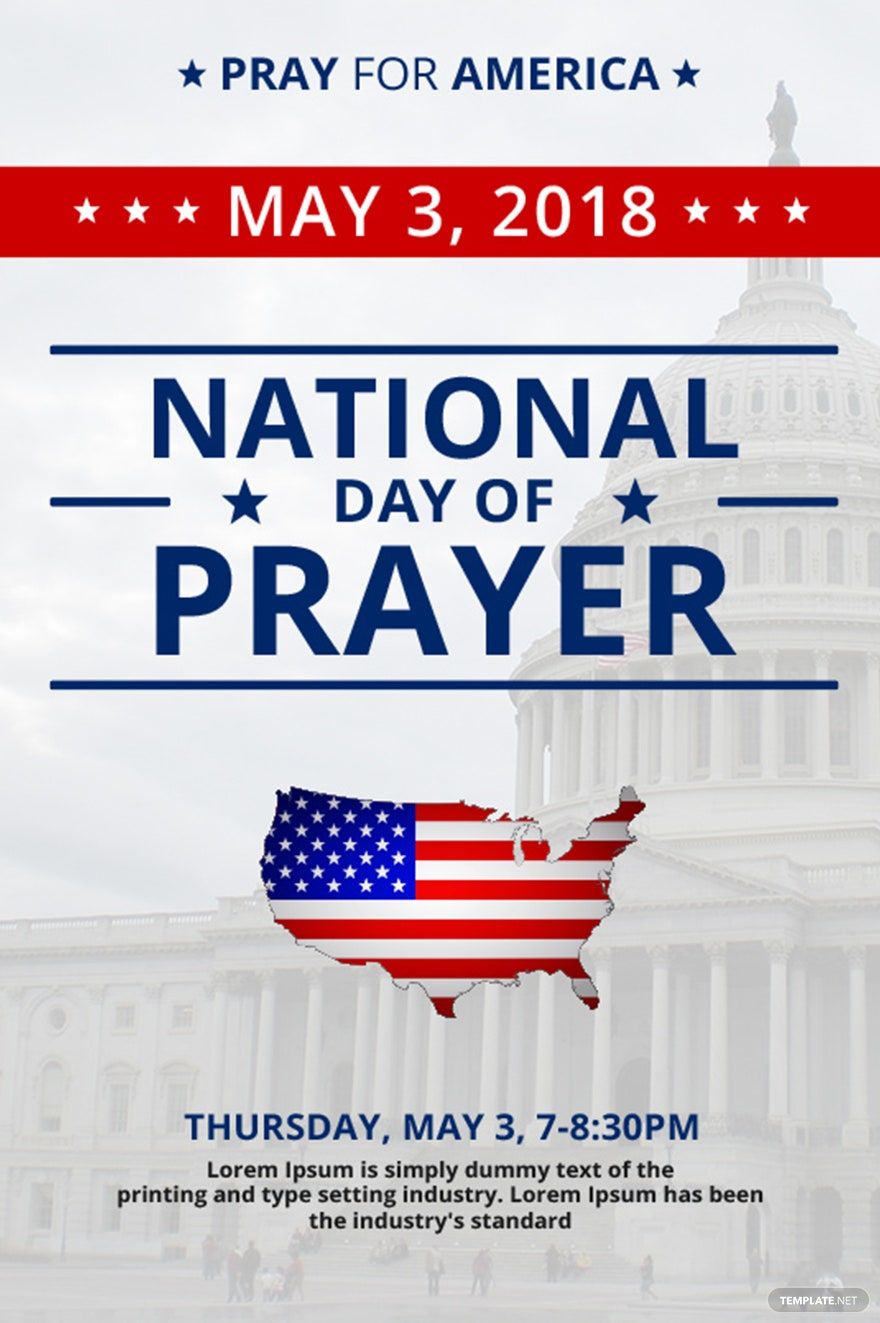 National Day of Prayer Tumblr Post Template