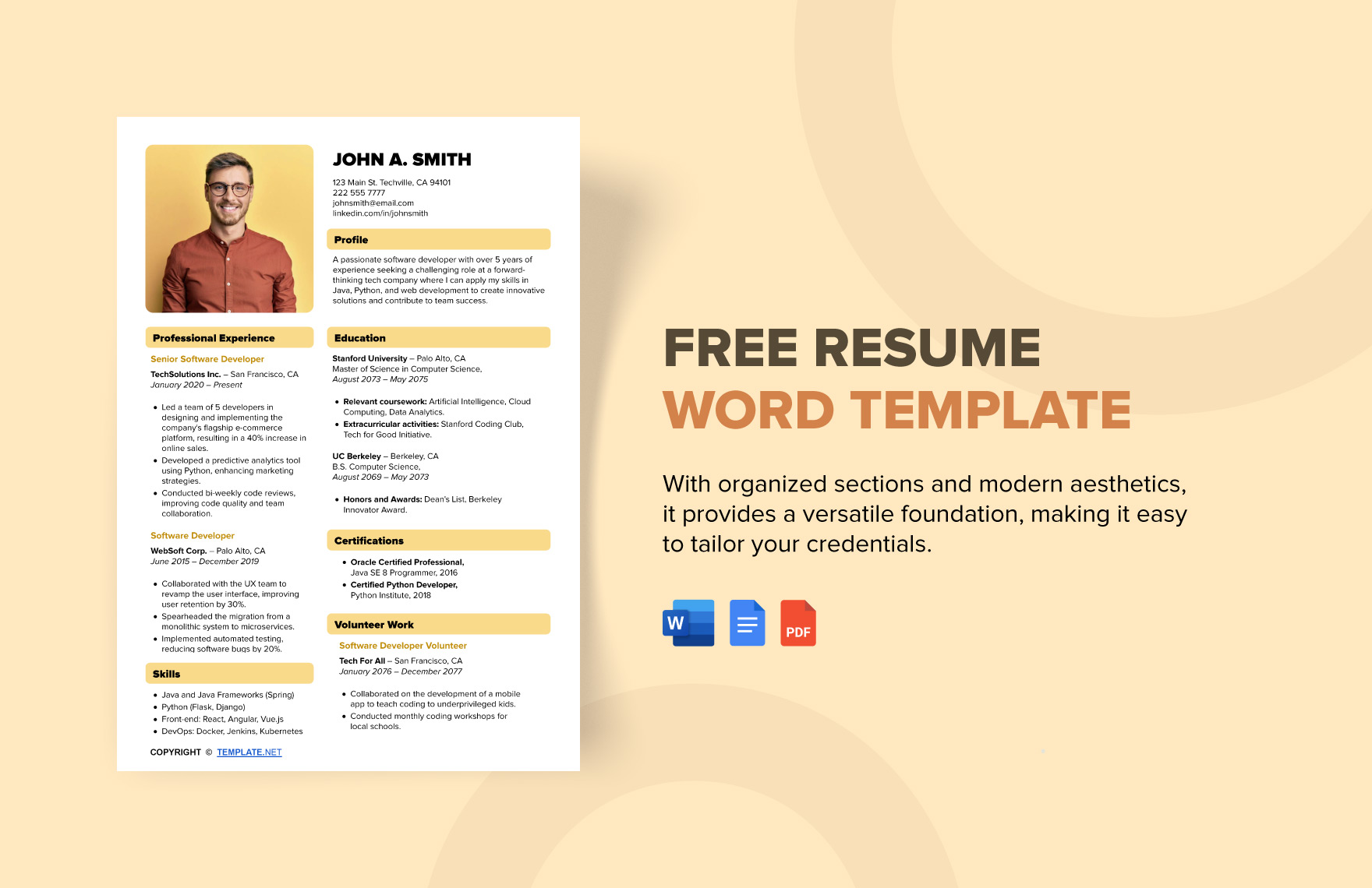 FREE Resume Word - Template Download | Template.net