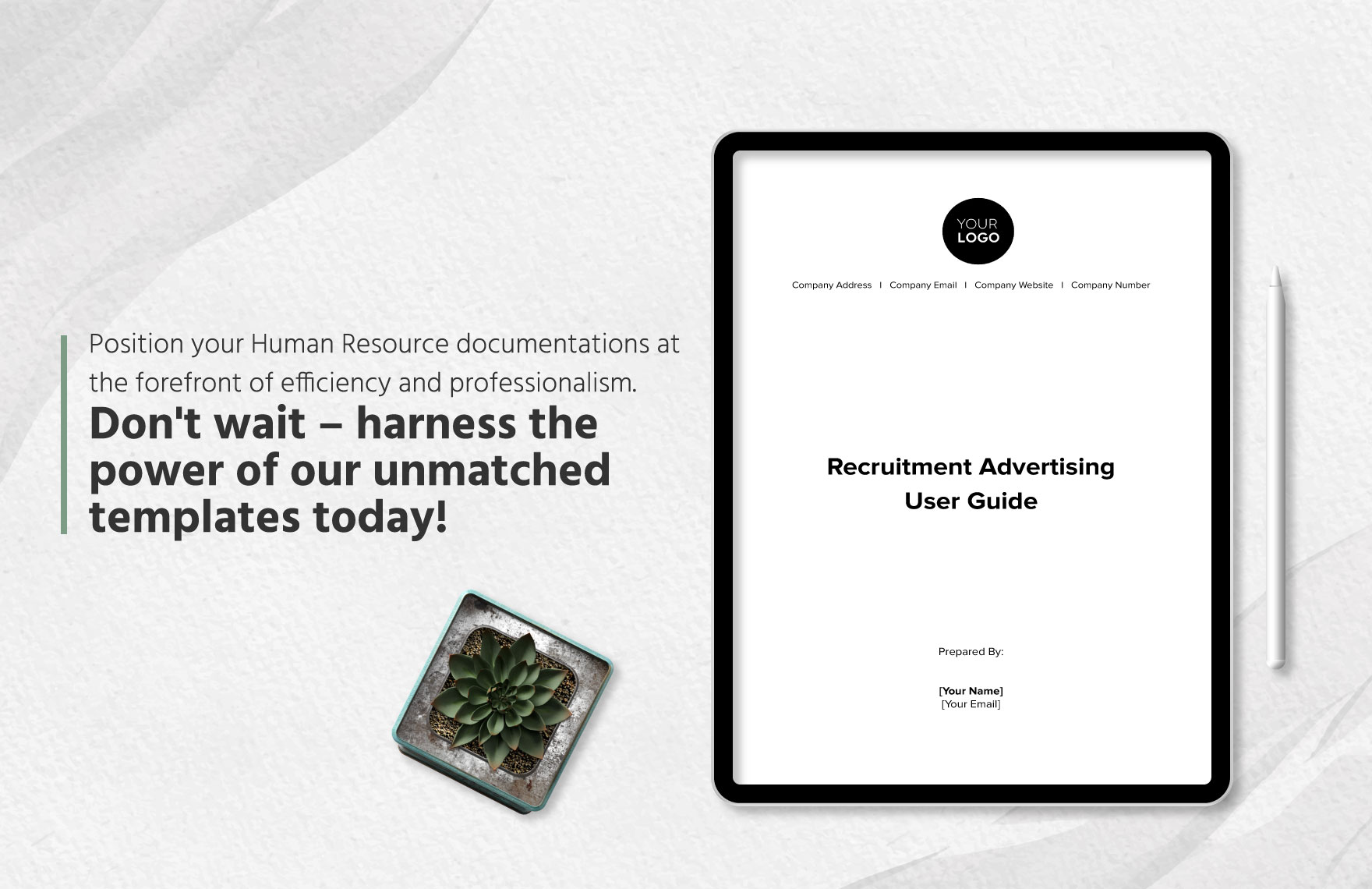 Recruitment Advertising User Guide HR Template