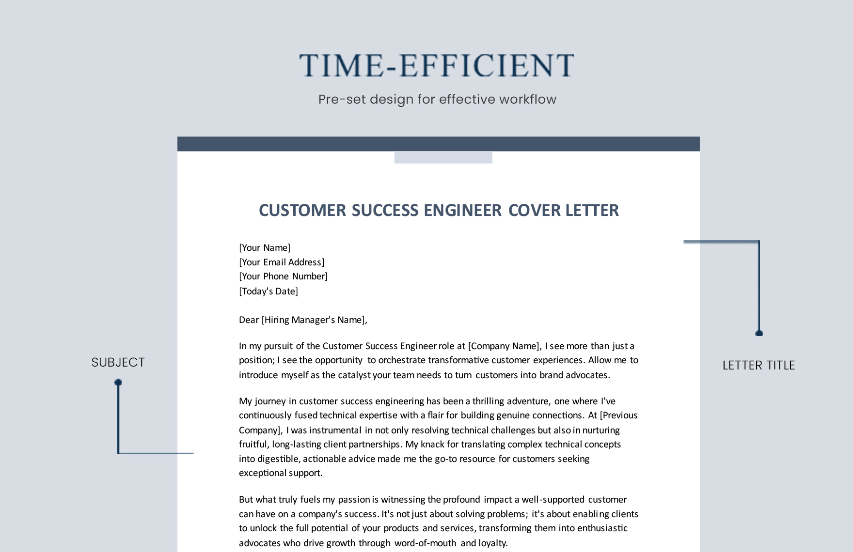 Customer Success Engineer Cover Letter