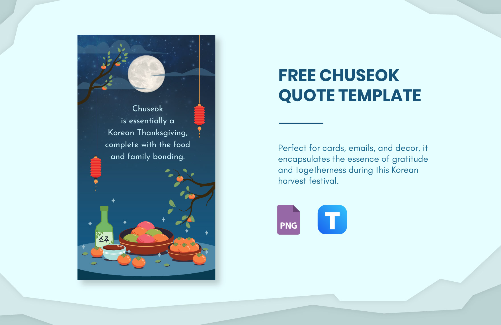Free Chuseok Quote in PNG
