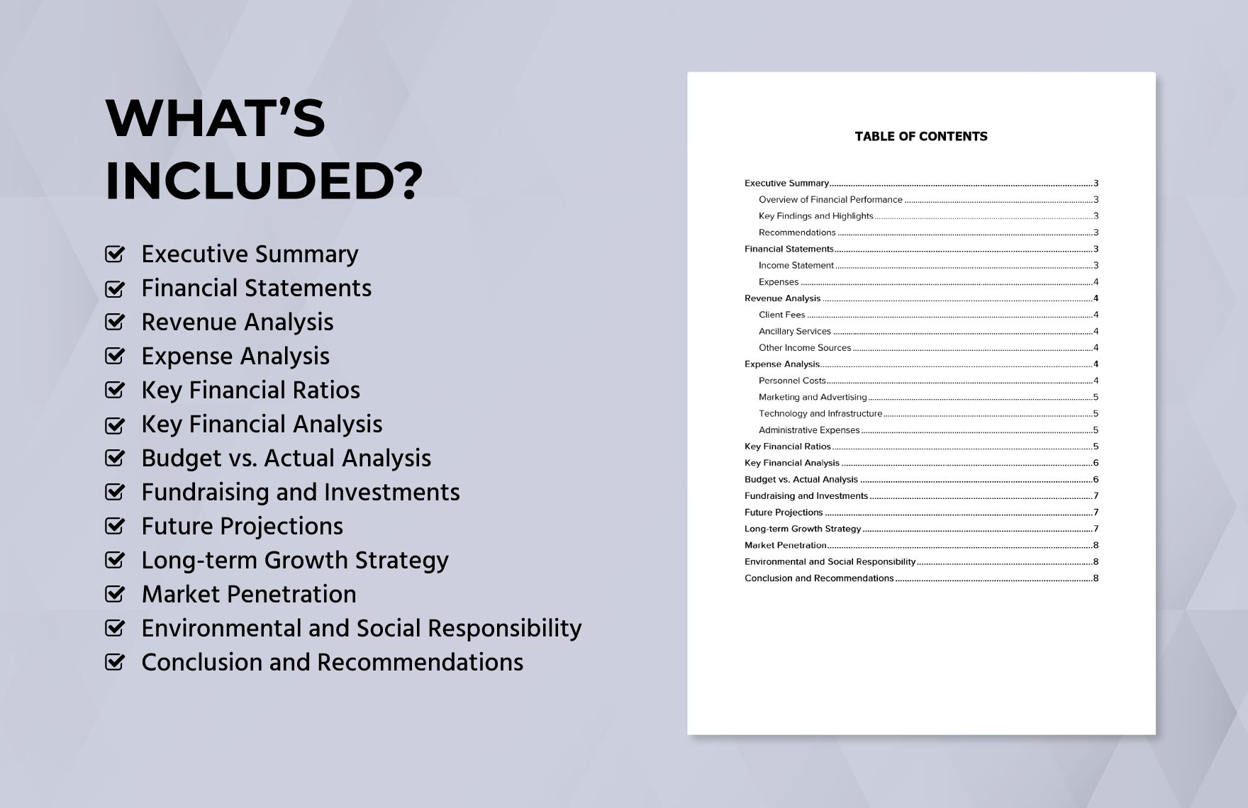 Recruitment Campaign Financial Analysis HR Template