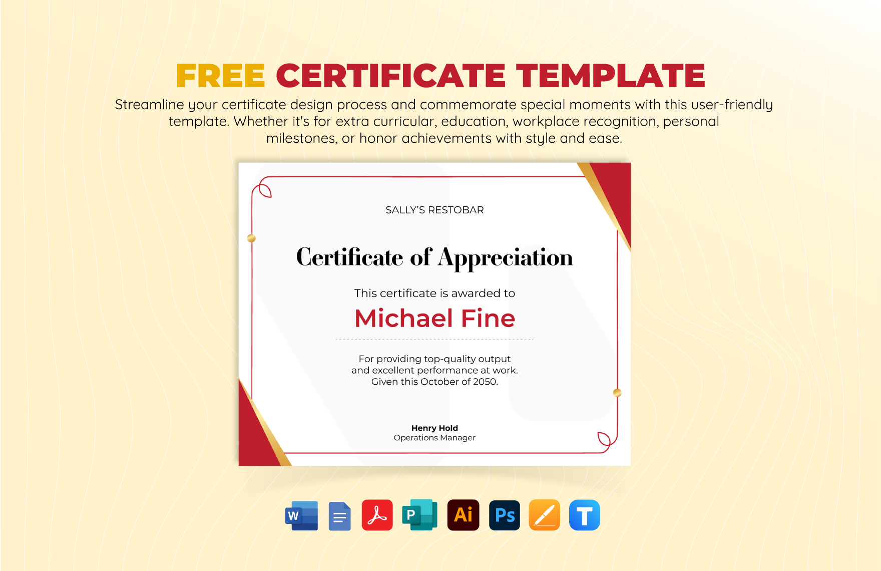 Free Editable Certificate Templates in Adobe InDesign to Download