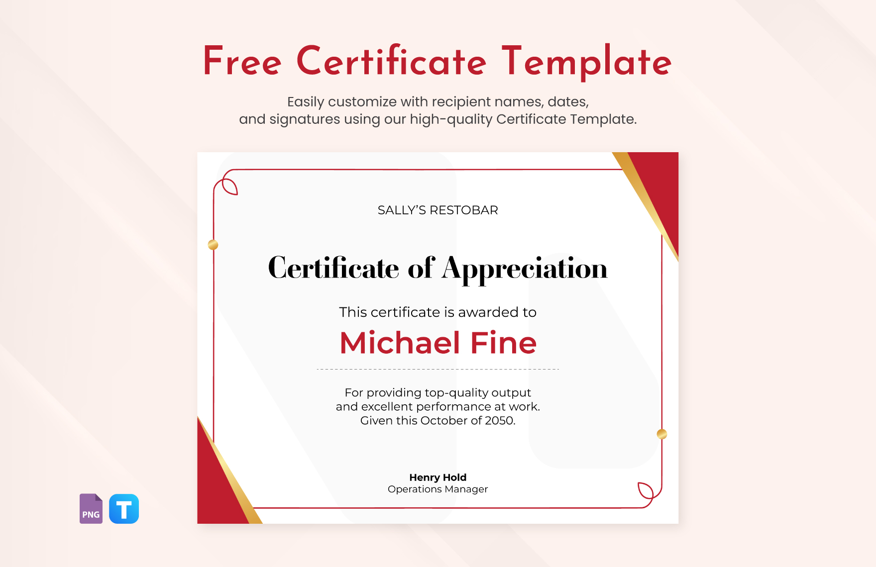 employee recognition certificate templates