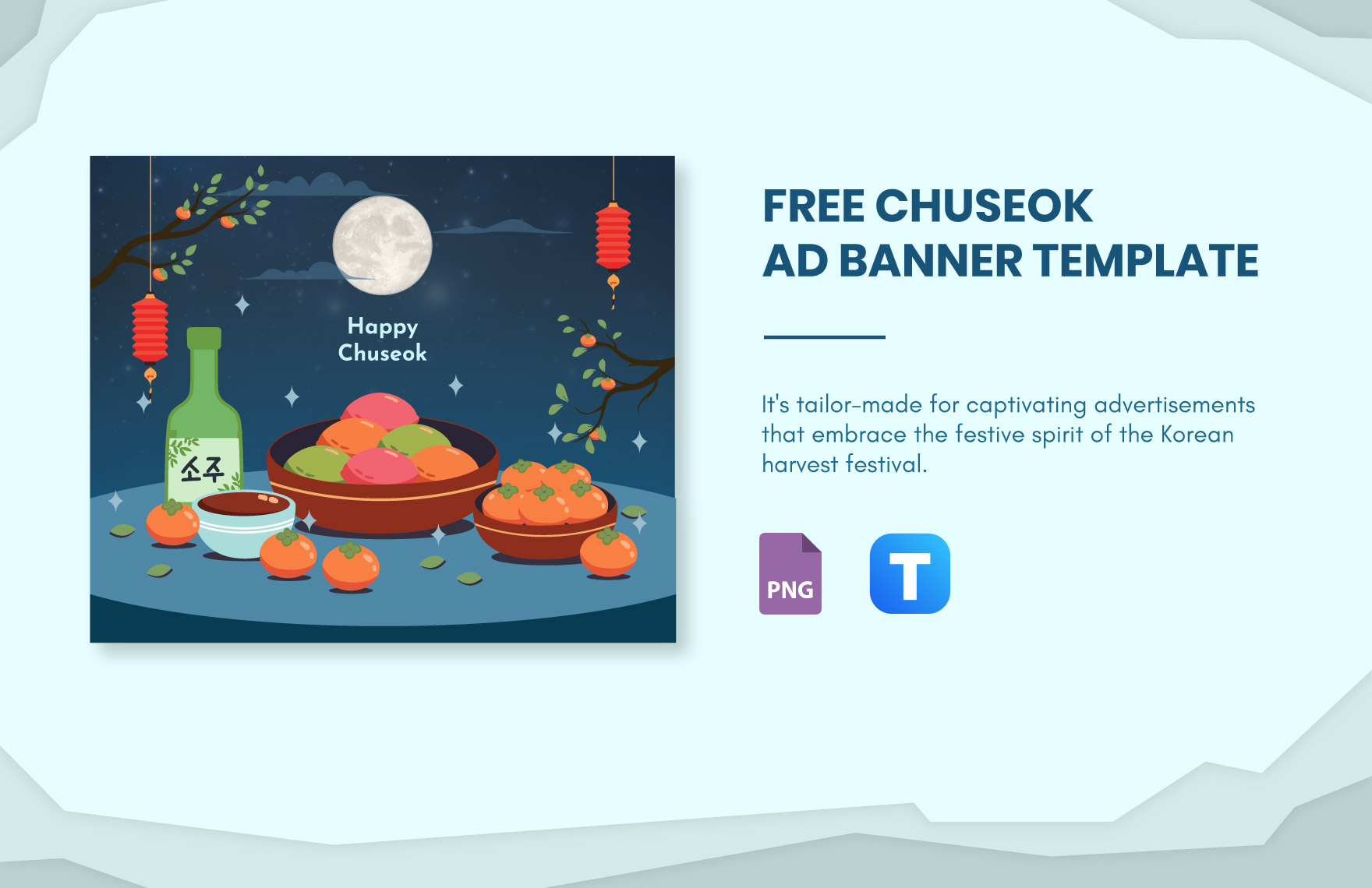 Free Chuseok Ad Banner Template in PNG