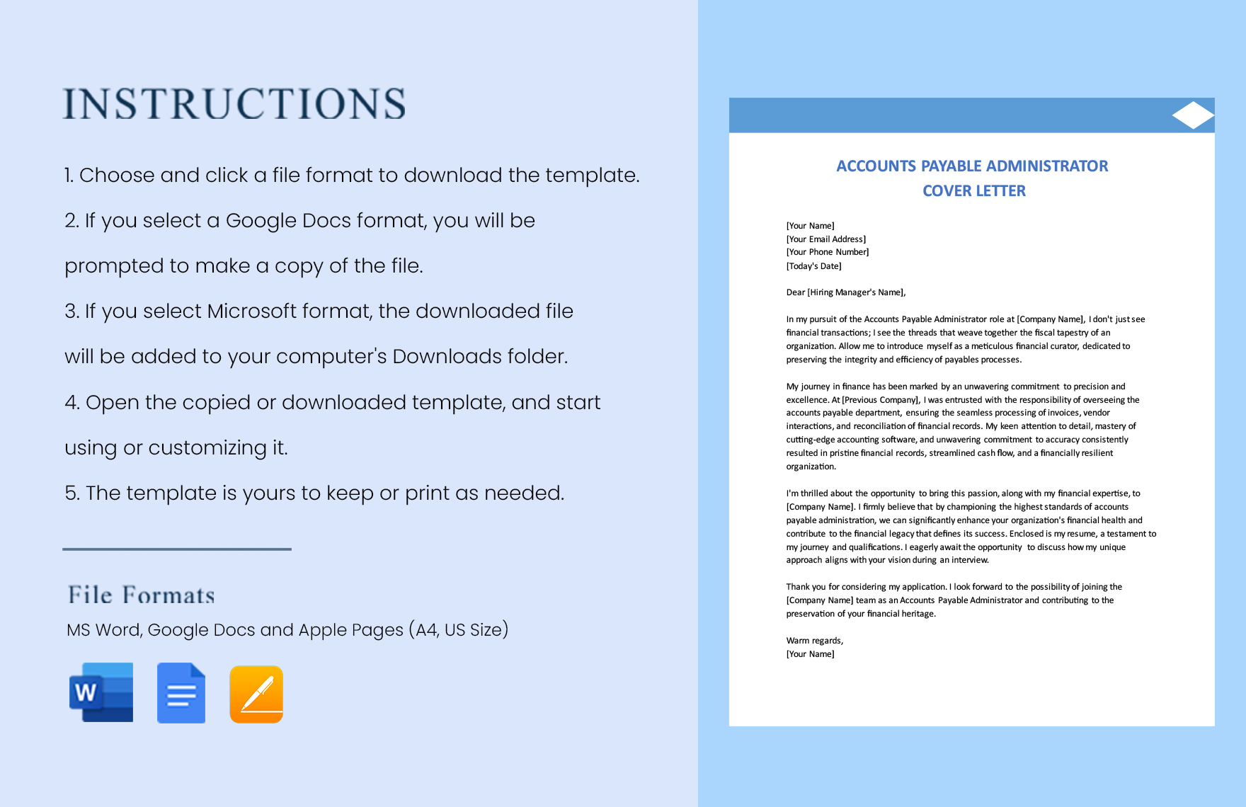Accounts Payable Administrator Cover Letter